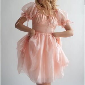 Aurora dress in pointe shoe pink